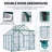 8X6FT-Green Double Door Polycarbonate Greenhouse Raised Base And Anchor Aluminum Heavy Duty Walk-In Greenhouses For Outdoor Backyard In All Season-125113373-125113371