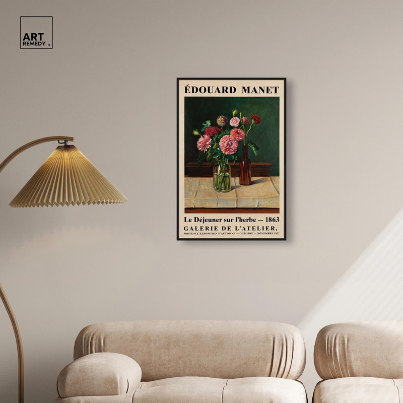 Affiche d'art sur toile Provence Autumn par Art Remedy, H 31 po x l 21 po, Cadre noir