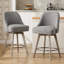 Tabouret pivotant rembourré 26 po Mangu-52502834
