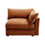 1 siège orange avec détails exquis, tiroir caché et chenille en tissu de chenille, retrait des accoudoirs Clean Line