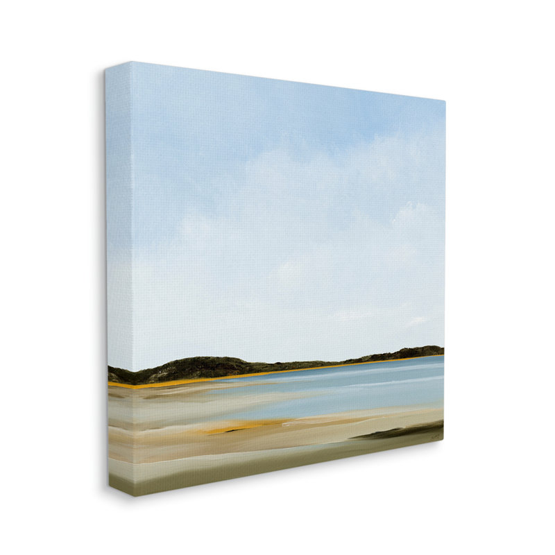 Az-982, "Simple Beach Landscape on Canvas" par Rick Fleury, reproduction, H 24 po x l 24 po x P 1,5 po