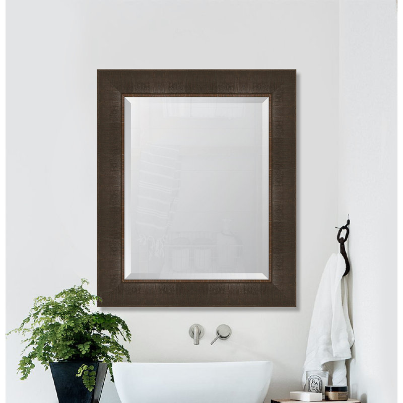 Miroir mural Gullion, H 36,5 po x l 30,5 po, Espresso
