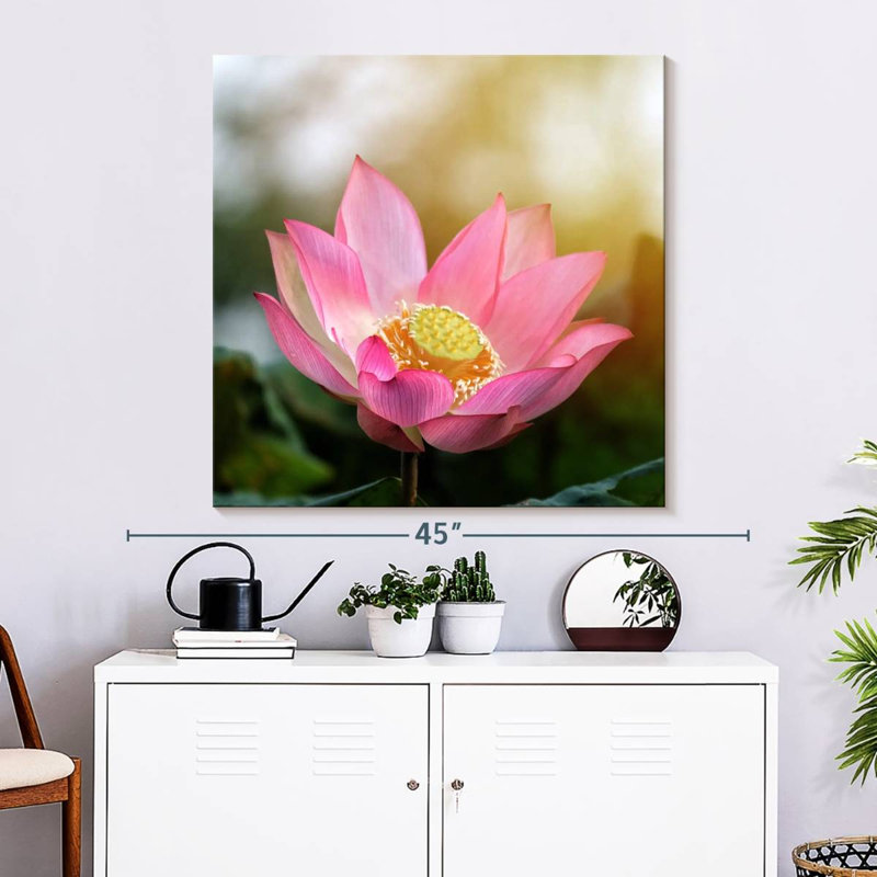 Harnek Lotus In The Sun, 33" H x 33" W