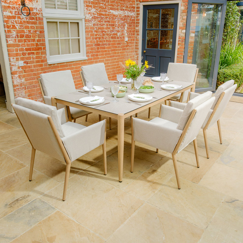 6 - Person Patio Dining Set with Rectangular Table