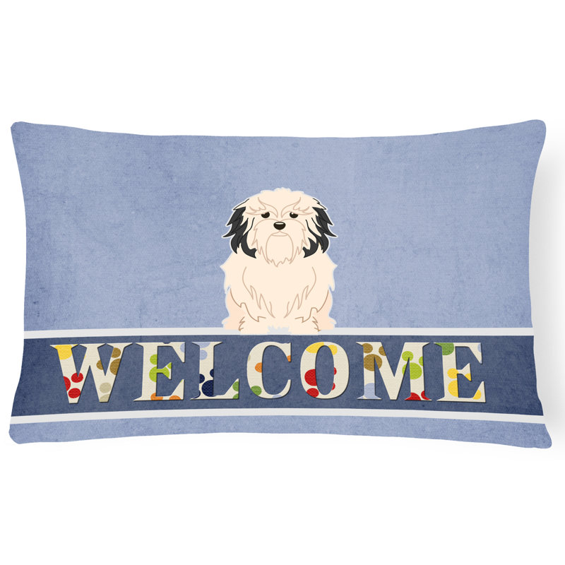 Coussin Lowchen Welcome