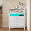 Commode 4 tiroirs en blanc