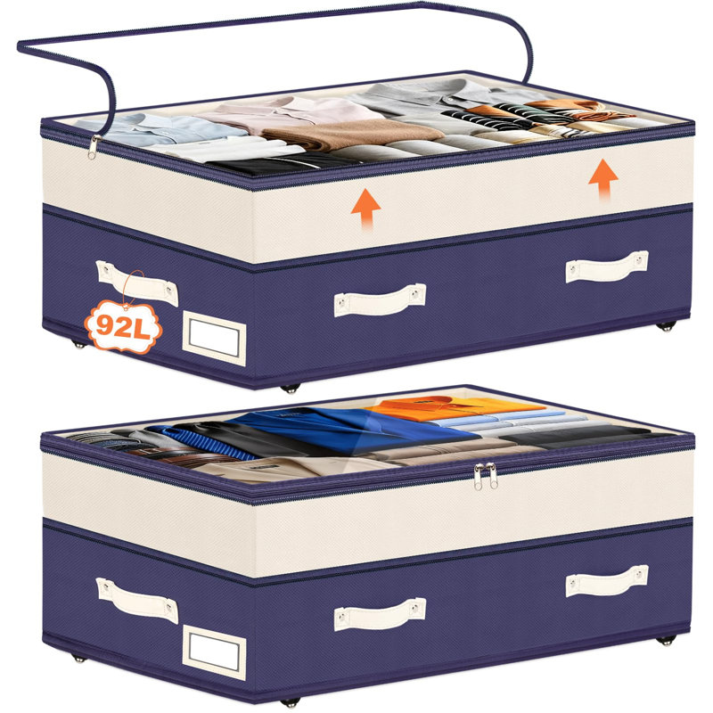 Rebrilliant Fabric Underbed Storage, Vert