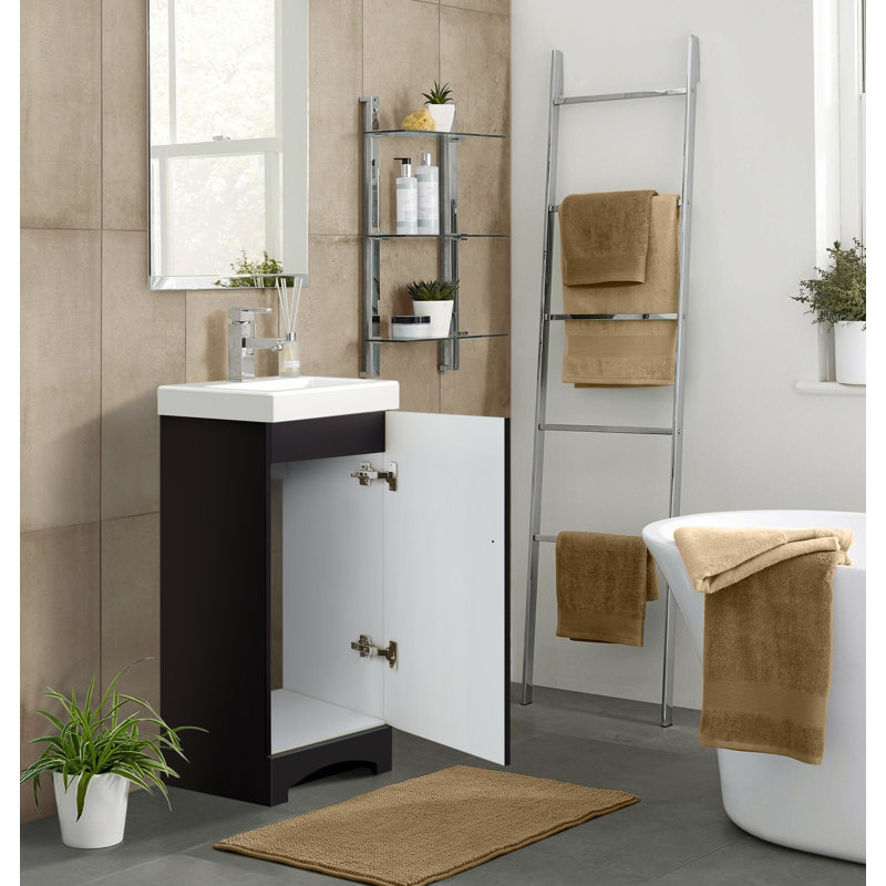 Ensemble de meuble-lavabo simple 18 po MagickWoods Buchan (économiseur d'espace), Espresso (chocolat noir)