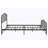Queen 71.54'' Steel Bed Frame