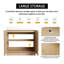 Meuble-lavabo sur pied 36 po avec lavabo en résine et 2 portes d'armoire à fermeture en douceur ((KD-PACKING)-126528778