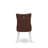 Dallas Parsons Dining Chairs - Button Tufted Nailhead Trim Burgundy Polyester Fabric Padded Chairs, Set of 2, Wirebrushed Bright Linen white-888517074