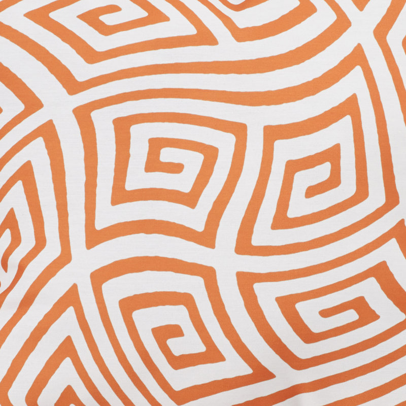 Reversible Throw Pillow, 16" H x 16" W, Celosia Orange