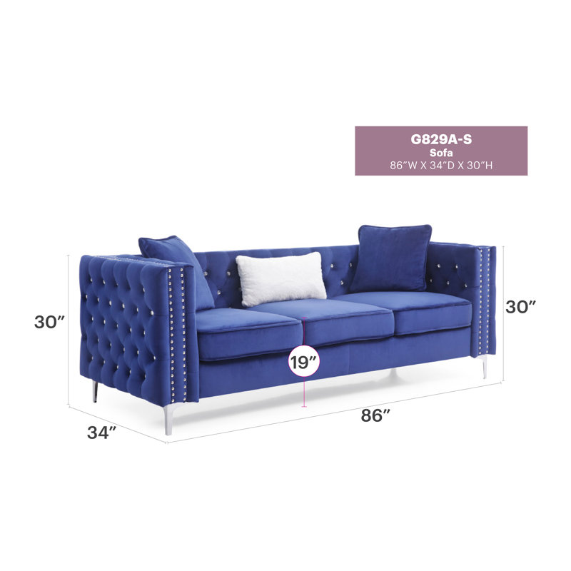 Sofa, BLUE