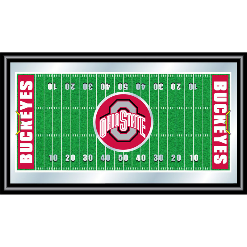 NCAA Football Field, affiche vintage encadrée, Ohio State