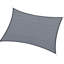 Pare-soleil 13 pi x 20 pi gris Et. Pour patio, terrasse, cour. Livré avec une corde d'installation avec dispositif de blocage. Pour l'équipement de montage
