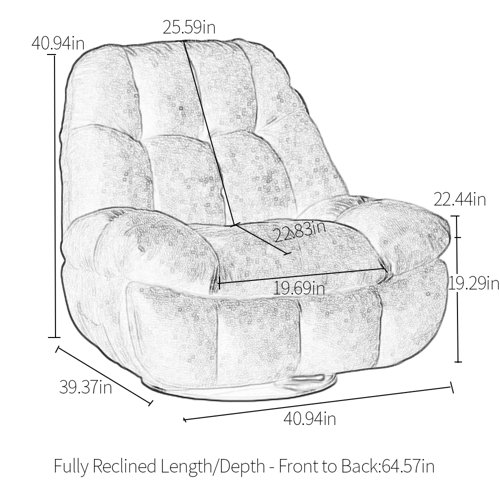 Hokku Designs Aaliah Upholstered Recliner | Wayfair