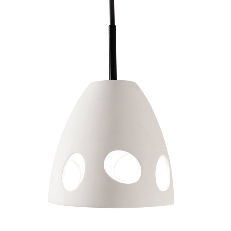 Shumaker 1 - Light Black LED Single Pendant, Bisque
