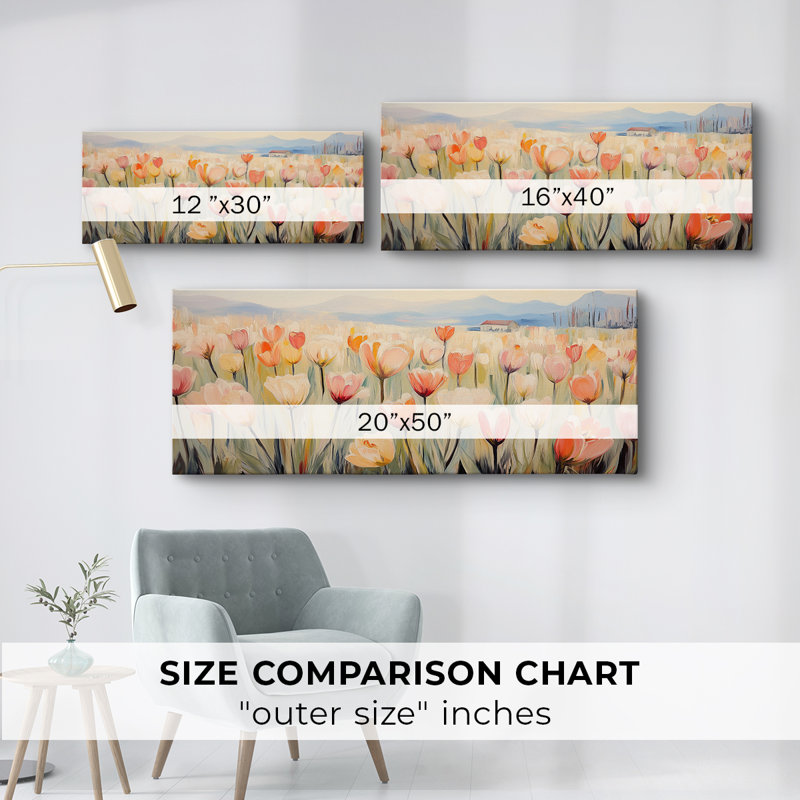 Botanical Series-CLxxiii - Toile tendue avec châssis - Prêt à être accroché, H 20 po x l 50 po