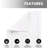 Solid white Cotton bath mat-255217758
