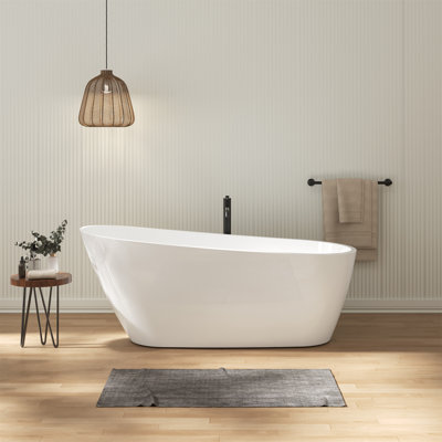 66.5'' x 29.7'' Freestanding Acrylic Bathtub