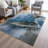 Machine Washable Indoor/Outdoor Xhevrie Blue Rug-648363121