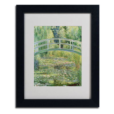 "the waterlily étang-rose harmonie, 1899" par claude monet, reproduction d’art sur toile encadrée