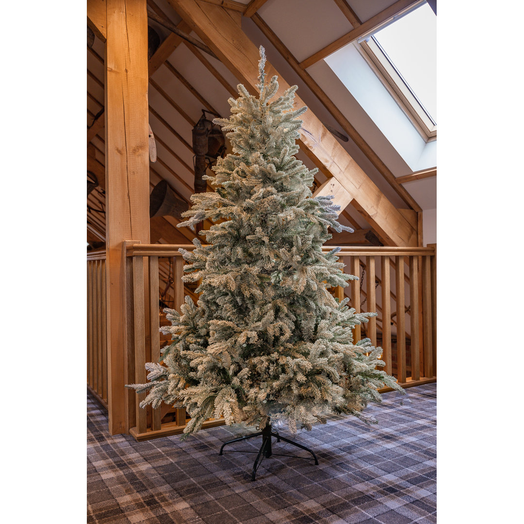 KÃ¼nstlicher Weihnachtsbaum 229 cm GrÃ¼n mit 500 Leuchten in WarmweiÃŸ und StÃ¤nder Frosted Andorra