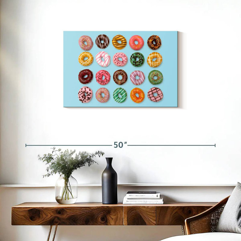 Various Glazed Doughnuts, 20" H x 30" W