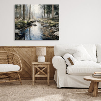 Rock Creek in Morning Mist Canvas, design by Franklyn Gregory
