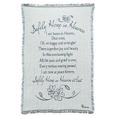 Safely Home Bereavement 100% Cotton Throw