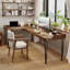 62.99"Walnut L-Shaped Solid Wood desk-108958628-108958627