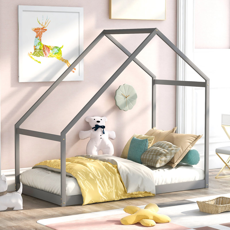 Lit Shebaka House par Isabelle & Max, gris, Simple