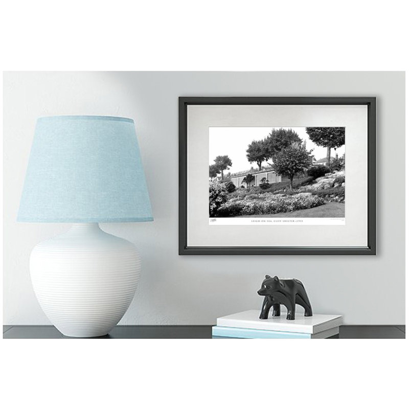 Leigh-on-Sea, Cliff Shelter C1955 1 Piece Single Picture Frame Wall Art, 40cm H x 50cm W x 2.3cm D
