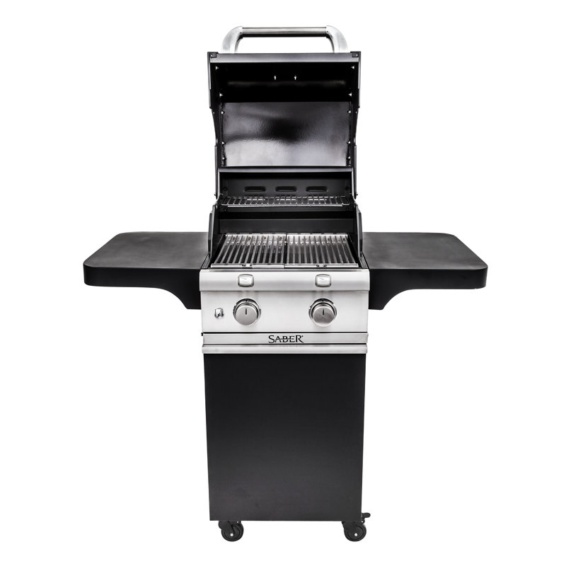 Saber 2-Burner Propane Gas and Charcoal Grill