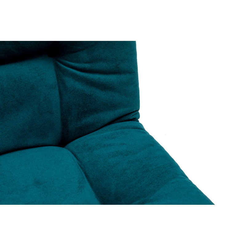 Fauteuil convertible l 43,7 po Haana, Tissu vert pétrole