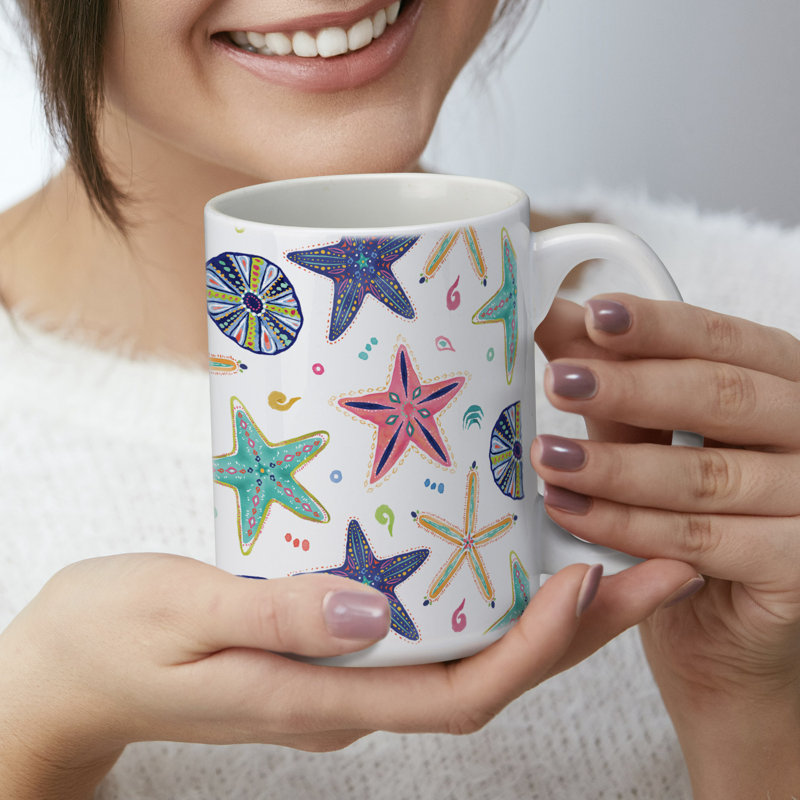 Verre à vin 15 oz. Tasse décorative en céramique