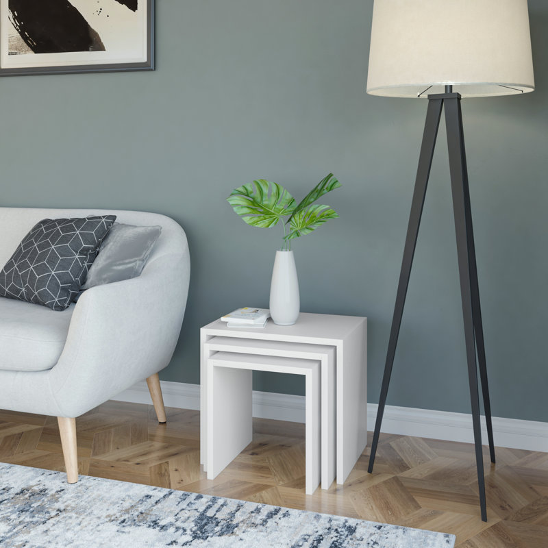 Runner Nesting Tables, White