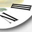 Horloge murale de style abstrait Mid-Century-60329316