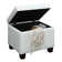 Akifa 21.50" Wide Leather Rectangle Storage Ottoman