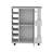 Bar Cart With Six-Wine Cubbies Cabot, Two-Side Storage Shelves And Casters