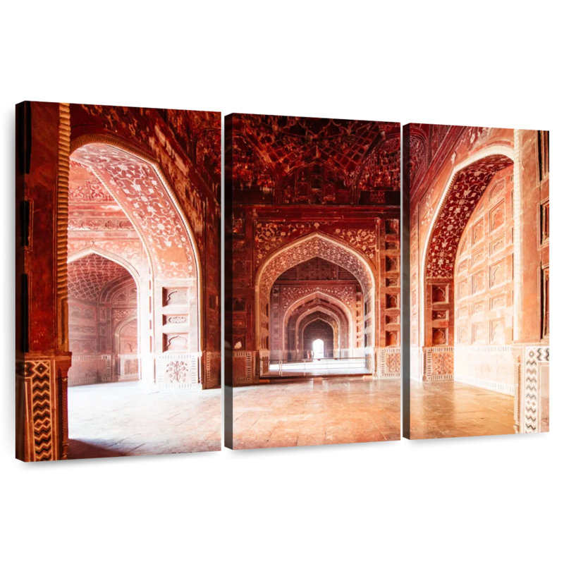 Exploring The Taj Mahal, 48" H x 74" W