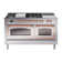 ILVE Nostalgie II Noblesse 60 in Dual Fuel Range 7 Burner, Griddle, Frenchtop