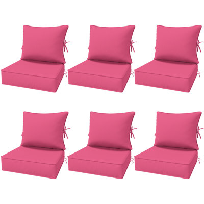 6.5″ Outdoor Replacement Cushion Set, Deep Seating Seat / Back Cushion Set