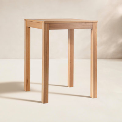 Dustin 32" Eucalyptus Patio Bar Table