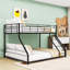 Metal Bunk Bed With Ldder,Slats And Guardrail-114391351