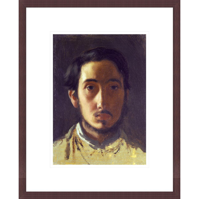 «Degas Self Portrait» par Edgar Degas, impression giclée sur cadre, H 16,75 po x l 13,6 po