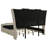 LED Upholstered Wingback Bed