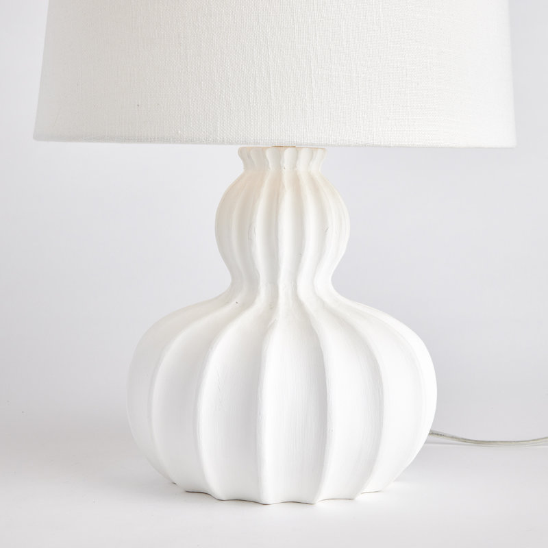 Lampe de table en bois massif Alipio