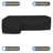 Kimzey Heavy Duty Waterproof L Shaped Patio Sofa Cover, Multi-Seat Sectional Cough Covers for Living Room