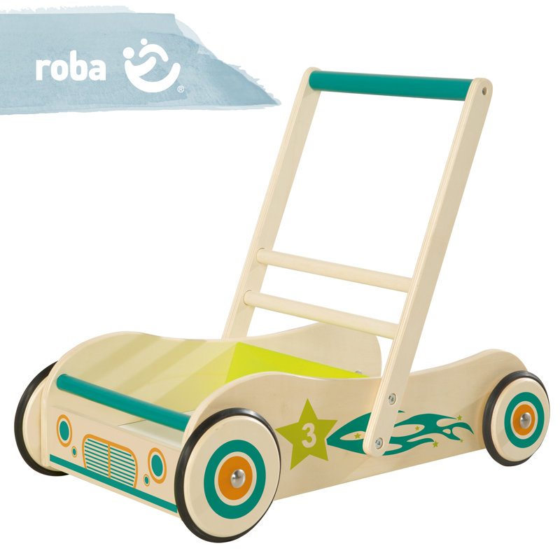 Baby walker with brake